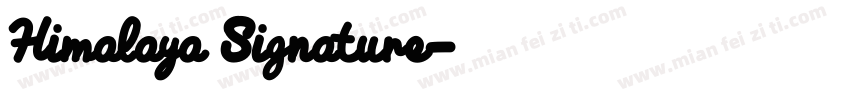 Himalaya Signature字体转换